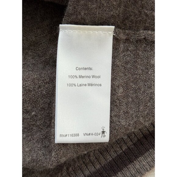Smartwool Merino Wool V-Neck Sweater Brown Mens Size XL - Picture 6 of 7